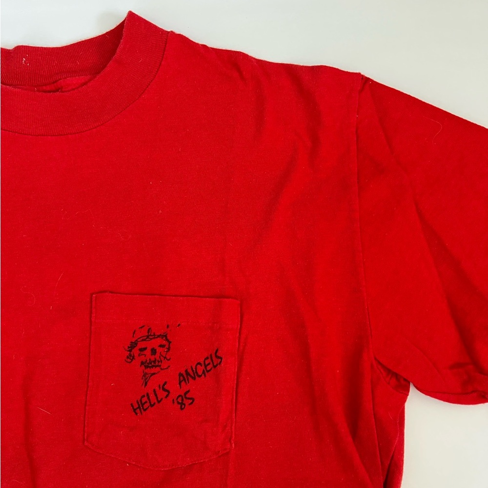 RARE Hells Angels 1985 fish tee